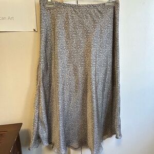 Sienna Sky Animal Print Silky Midi Skirt Size M
